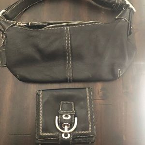 Coach small shoulder bag and wallet